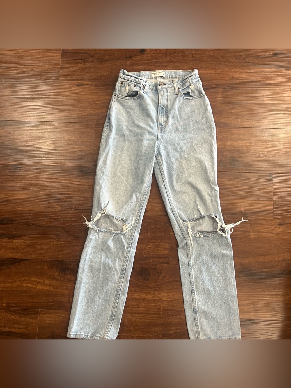 90's Straight Ultra High Rise Jeans - Curve Love - Abercrombie + Fitch - Picture 11 of 16